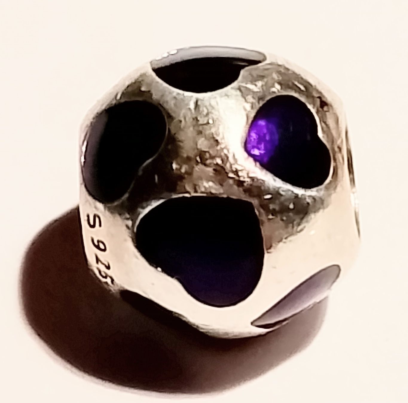 Pandora Ciondoli: Pandora Charm Herz violett  – Usato da Therwil venduto da col_m6rx