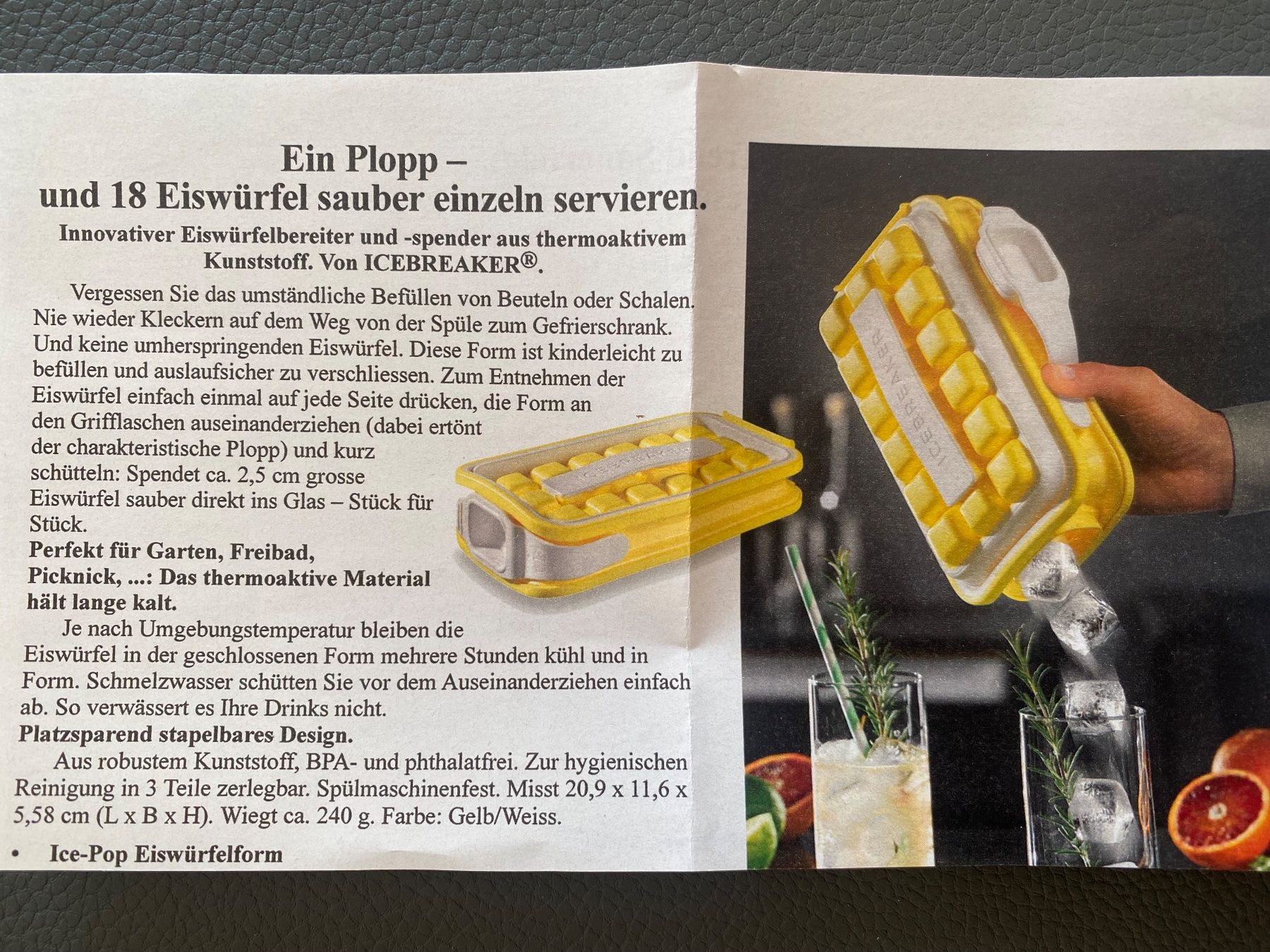 Elettrodomestici da cucina: Ice-Pop Eiswürfelbereiter – Nuovo (secondo la descrizione) da Uerikon venduto da Vonkamo 6