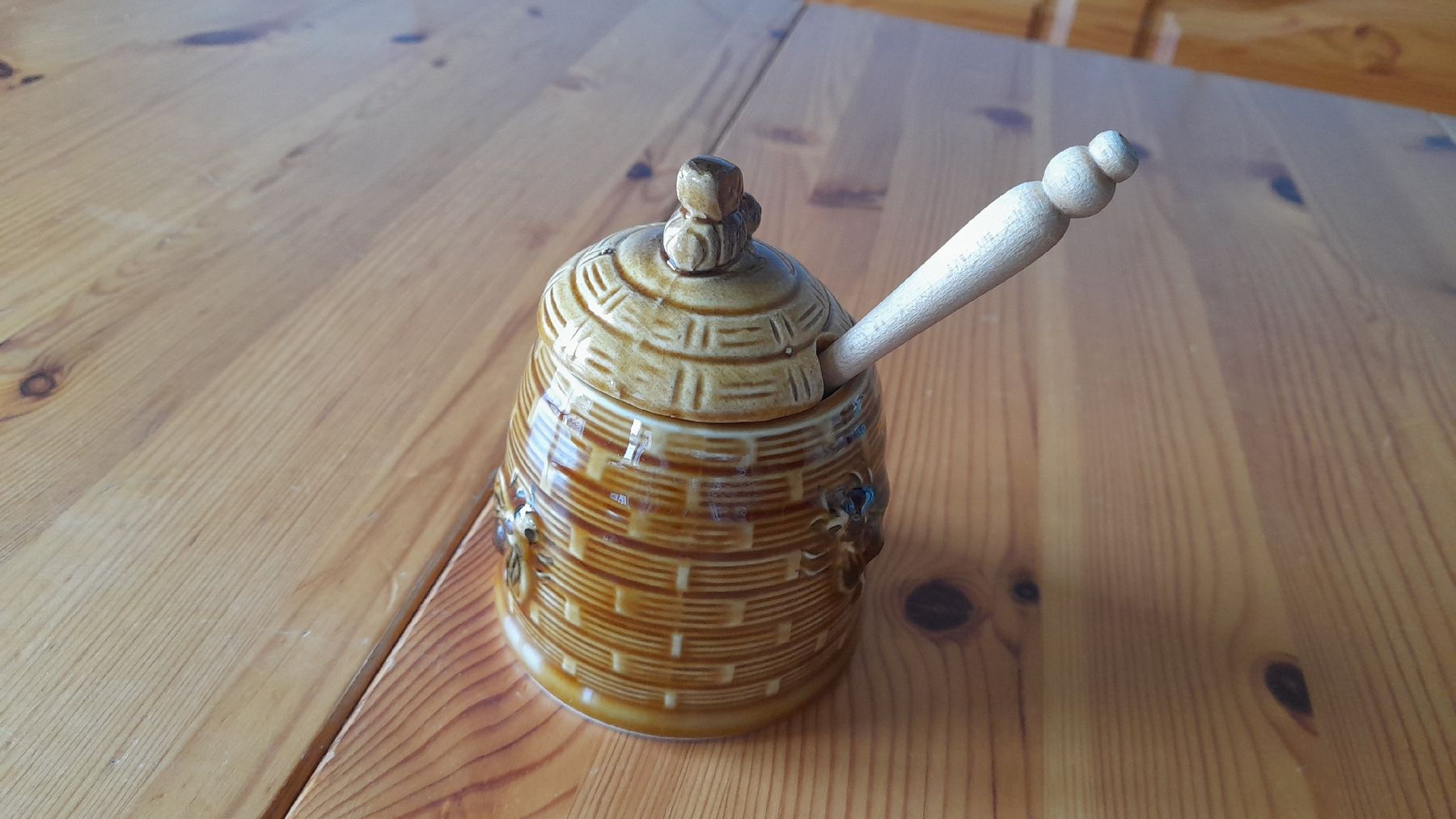 Pentole: Honigtöpfli mit Löffel – Usato da Nesslau venduto da Churfirsten08 2