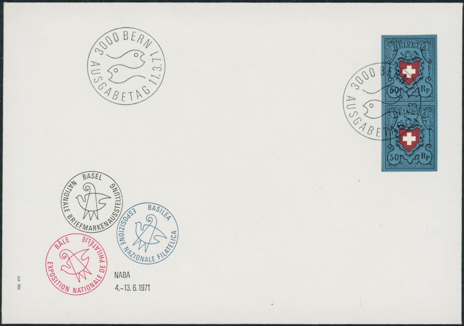 Tous les timbres: 1971 - Naba - Blockausschnitte - FDC U1 – D'occasion à Schindellegi par leecollect 3
