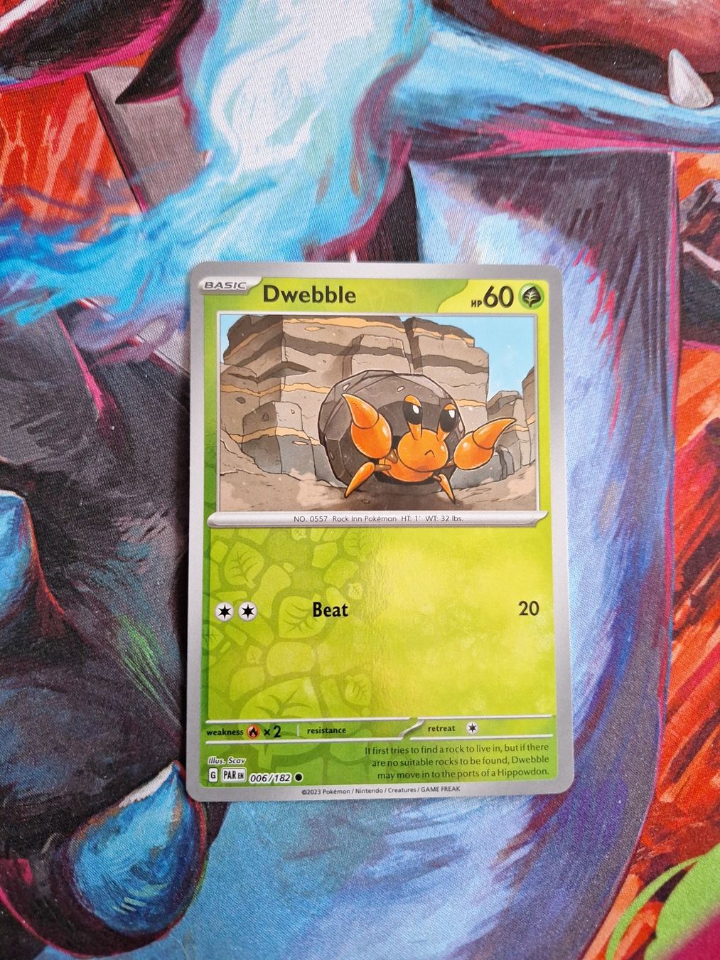 Pokémon Carte collezionabili: Dwebble - Reverse Holo - Pokemon Paradox Rift – Usato da Altstätten SG venduto da GGsGameshop
