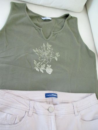PANTALON 7/8 CHARLES VOGELE AVEC 1 TOP. N '3