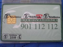 Telefonkarte Telefonica Urquijo Banca gebraucht Zustand
