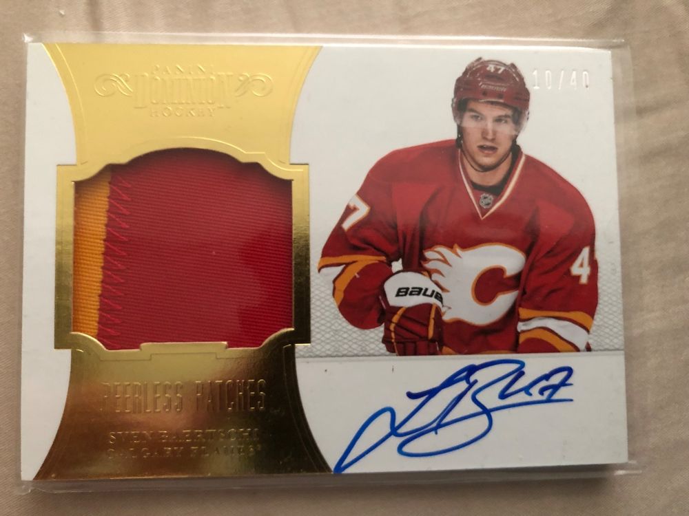Sven Baertschi SCB NHL Hockey Card signiert Patch limitiert | Kaufen ...