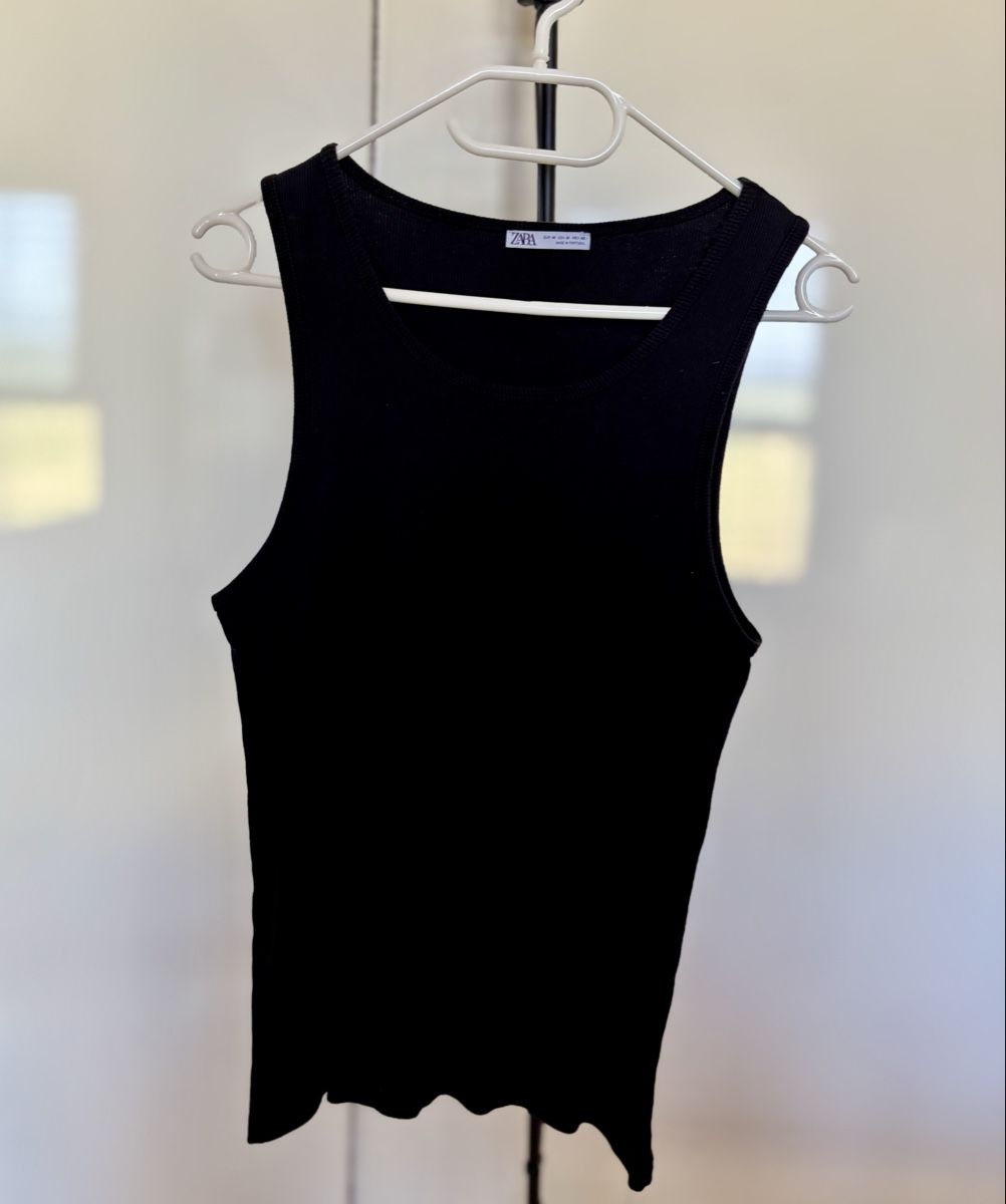 Zara T-shirt: Debardeur noir ZARA - Taille S – Usato da Denens venduto da RomainSecondeMain 1