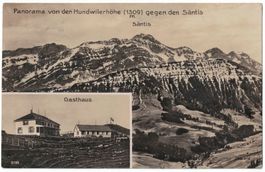 Gasthaus Hundwilerhöhe, Panorama, gelaufen 1927