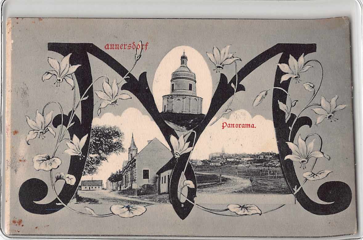 Ansichtskarten: Gruss aus MANNERSDORF 1906, seltene AK – Gebraucht aus Lufingen von TopAnsichtskarten