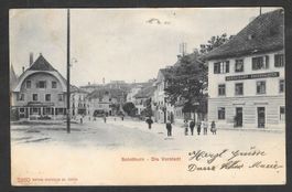 Solothurn Vorstadt mit Restaurant Rosengarten