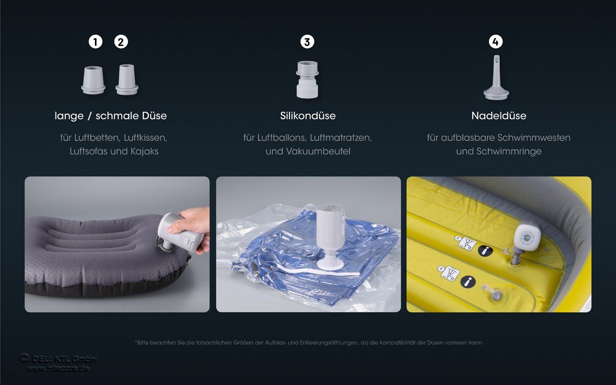 Laborzubehör: elektronische Luftpumpe, mit LED-Leuchte - Nitecore AP10 – Neu und originalverpackt aus Grüningen von Prolumin 5