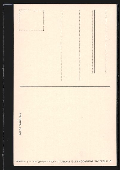 Cartoline postali: Jeune Vaudoise, Junge Schweizerin in Tra – Usato da Berlin venduto da bartko-reher 1