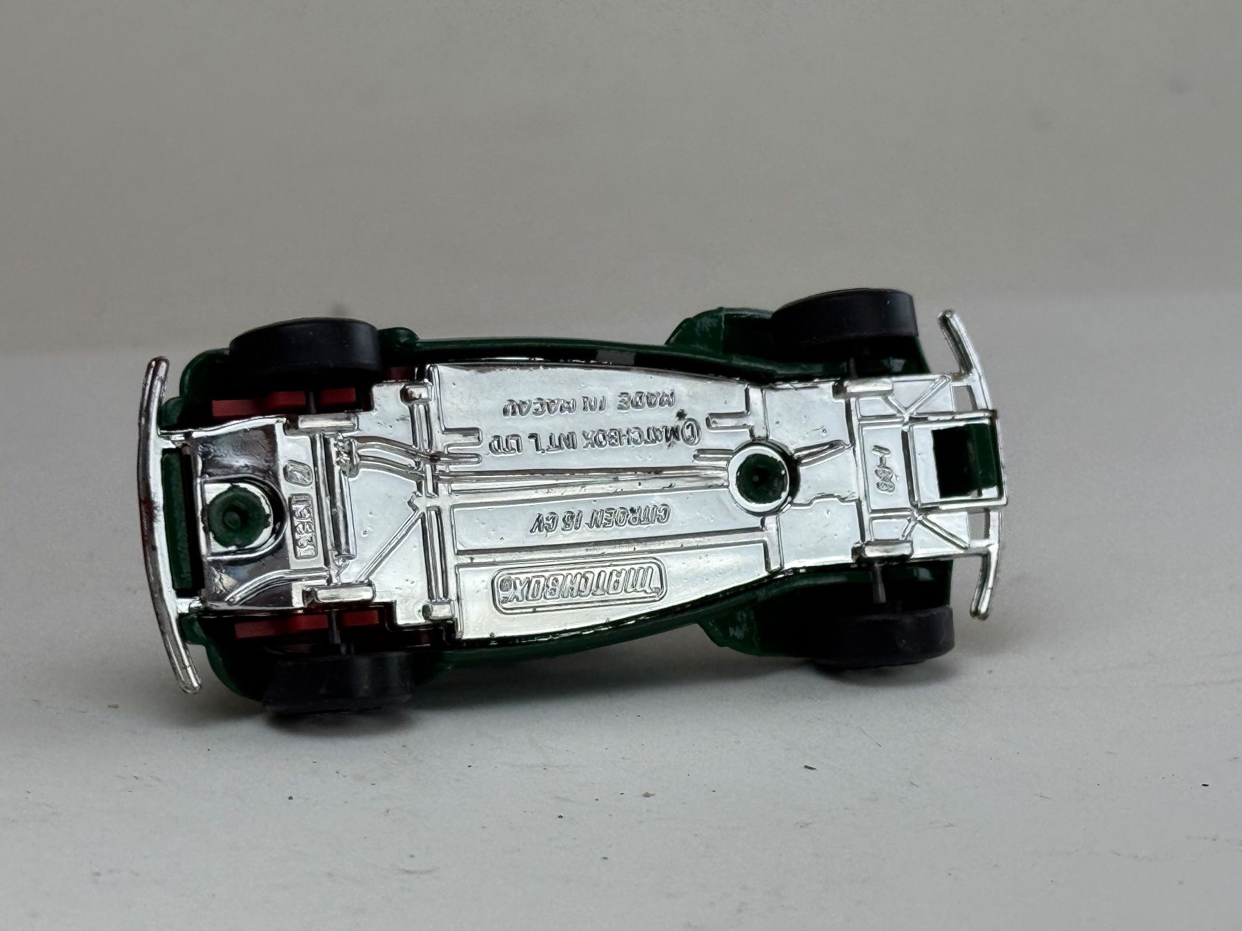 Matchbox Modellini d'auto: GB5- Matchbox Chitroen 15 CV grün – Usato da Elm venduto da Wikmtz 2