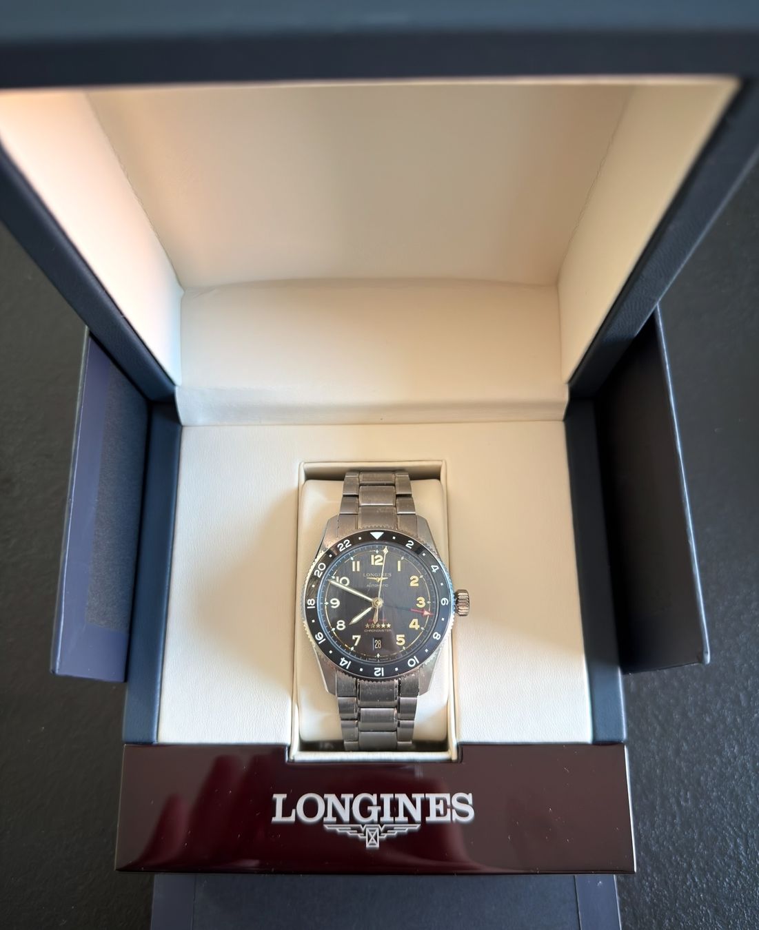 Longines Uhren: LONGINES SPIRIT ZULU TIME TITANIUM – Gebraucht aus Kloten von Kamyeogh
