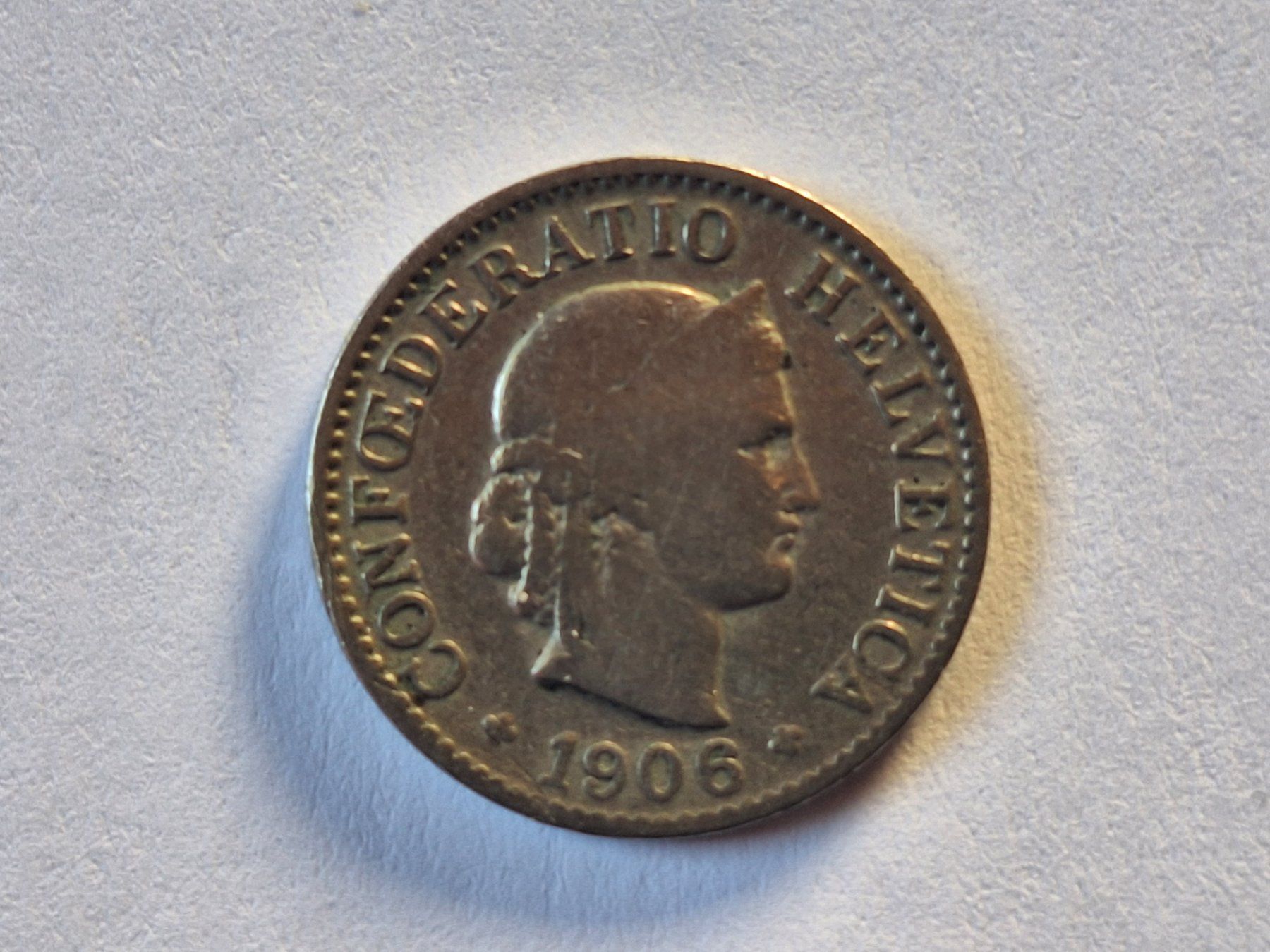 Tutti le monete: 5cts 1906 – Usato da Couvet venduto da zeze03