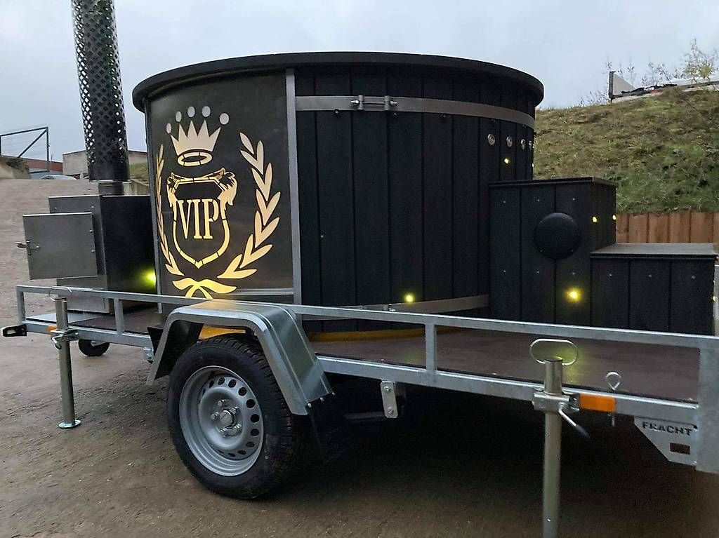 Whirlpool: Mobiler Hotpot , Badefass , Whirlpool inkl. Anhänger – Usato da St. Gallen venduto da Spa_at_Home911 6