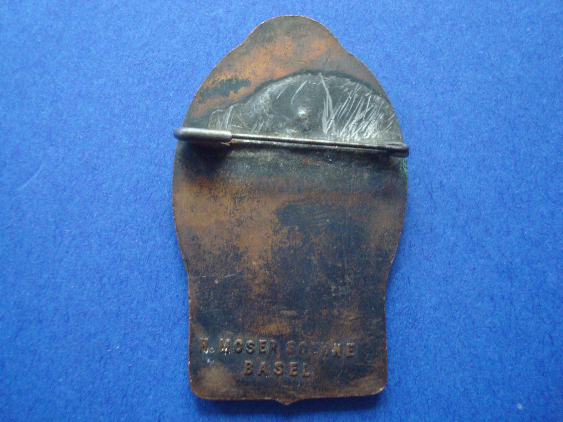 Placchette & Badge: Plakette 1922 Kupfer – Usato da Riehen venduto da Baerewaegli 1