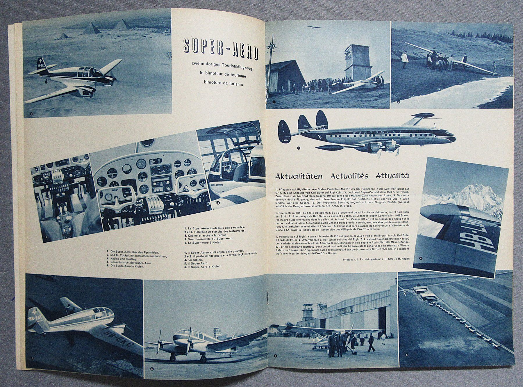 Riviste & Magazine: Schweizer Aero-Revue - Heft Nr.6 von Juni 1955 – Usato da Auenstein venduto da Padabimbim 5