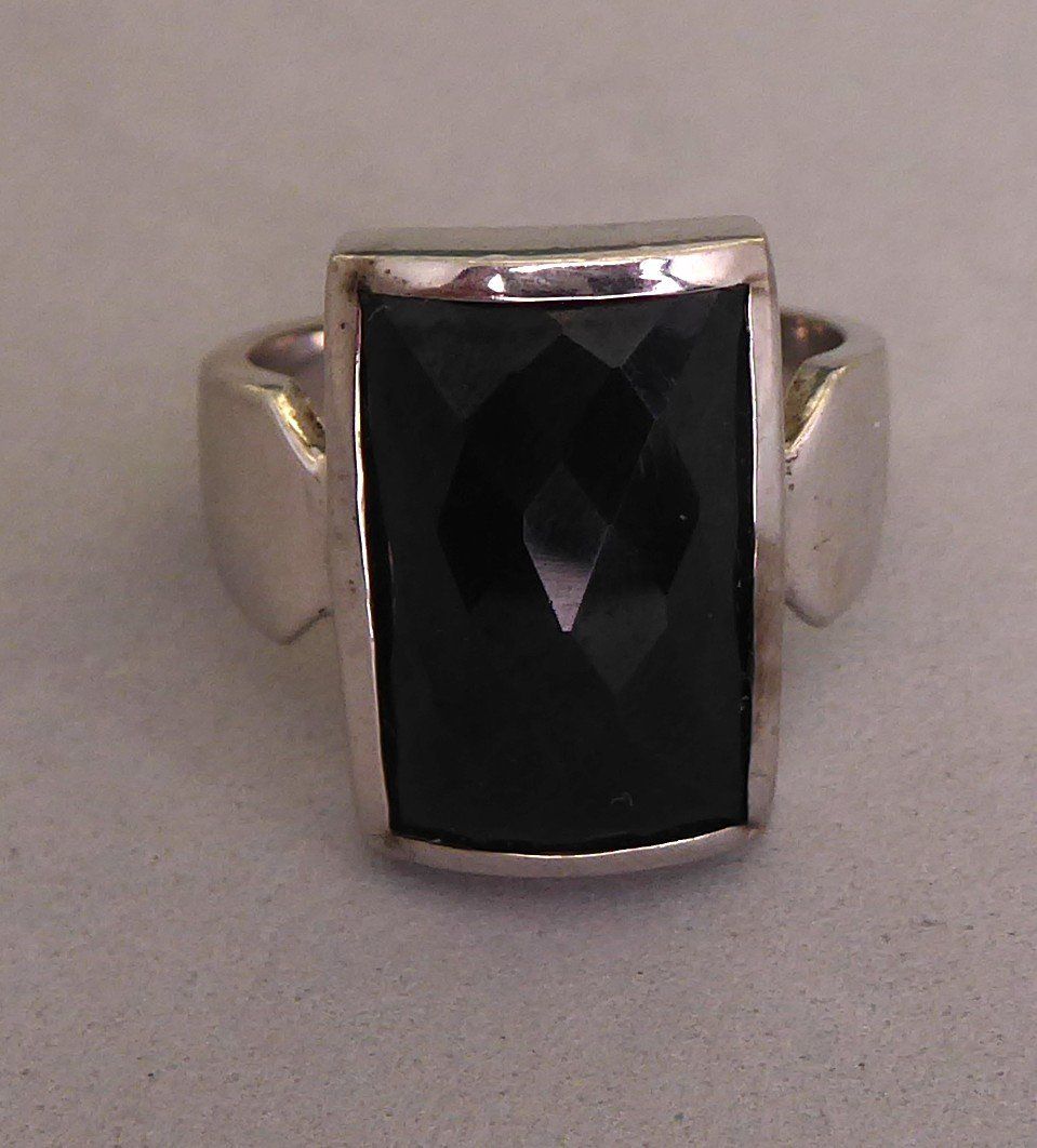 Anelli: Ring 925er Silber mit Onyx Stein – Usato da Muri AG venduto da Lineli2020 1