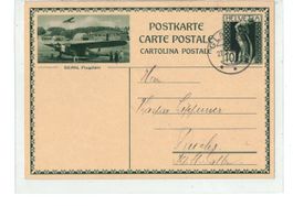 Ganzsache Postkarte PK 125 - Bern Flugplatz