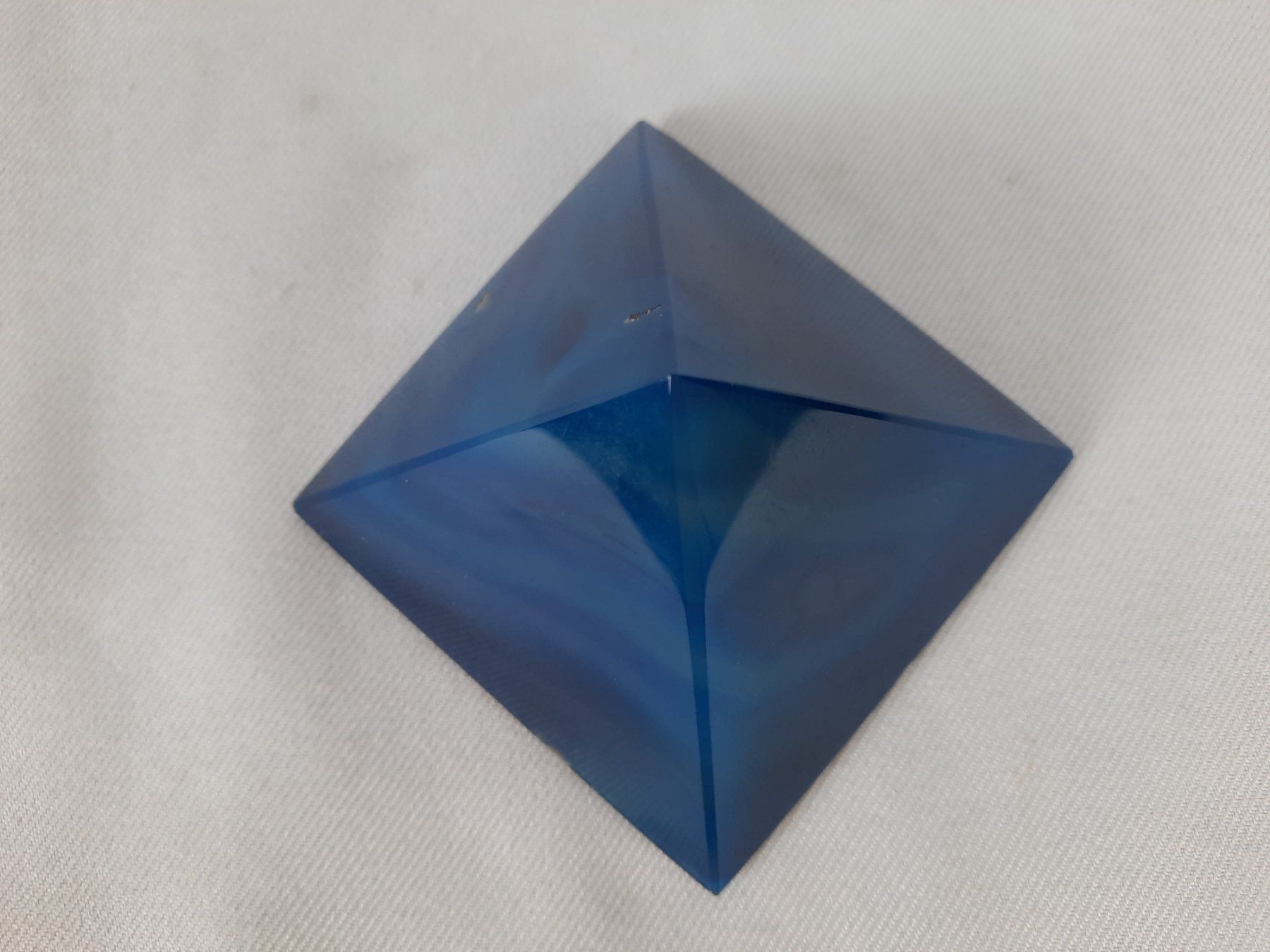 Pietre preziose: ACHAT-PYRAMIDE in Blau, ca. 80 mm – Usato da Beinwil am See venduto da Restwert_Beinwil 4