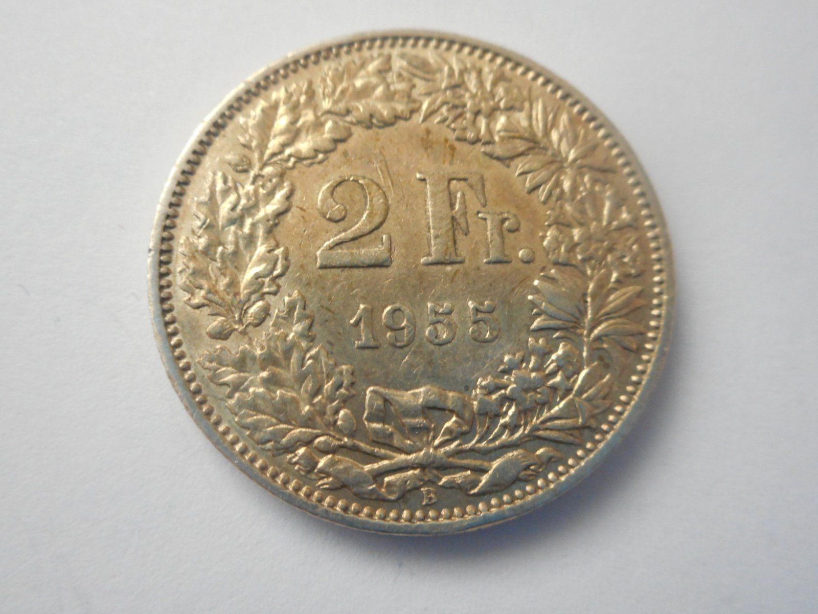 Alle Münzen: 2 Fr. 1955 silber – Gebraucht aus Kriegstetten von pizlad2010 1