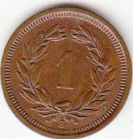 Tutti le monete: 1 Rappen 1884 unz – Usato da Gossau SG venduto da Gallus00 1
