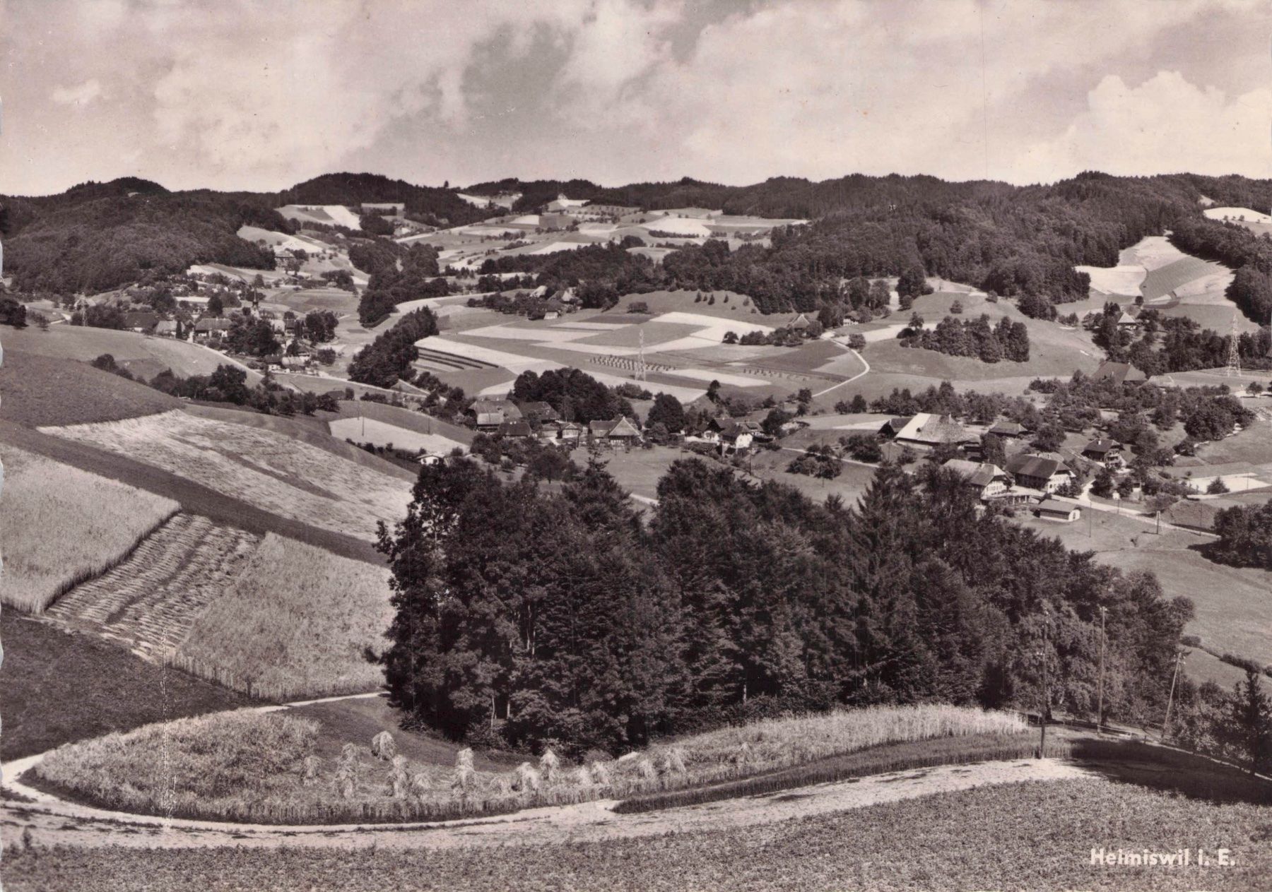 Ansichtskarten: Heimiswil BE // 1957 Dorf Emmental – Gebraucht aus Basel von intermezzo12