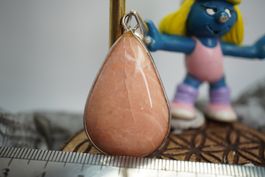 Pfirsich     Mondstein       eingefasst  TOPSTONE