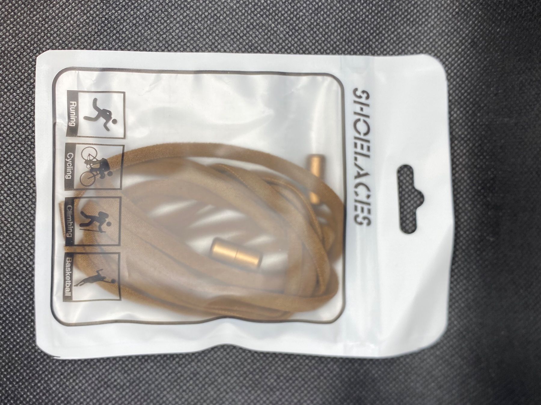 Herrenschuhe: Elastische Schnürsenkel mit Schnellverschluss Braun – Neu und originalverpackt aus Kölliken von Djilazro