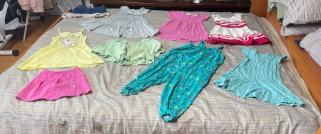 Lot1habits fille 110 été (70pièces)