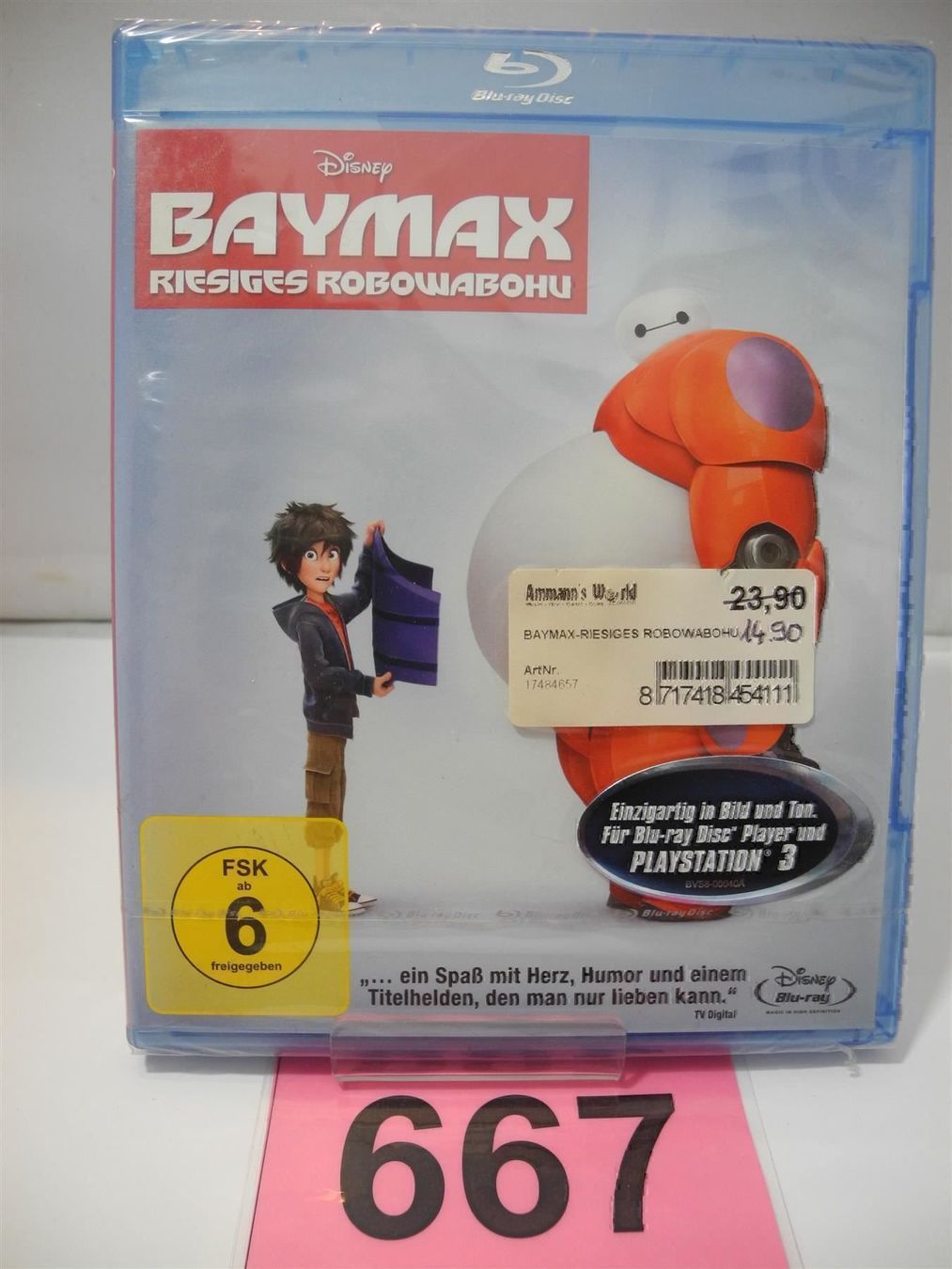 Tutti i DVDs: Disney DVD Baymax, Nr. 667 – Nuovo e nell'imballaggio originale da Kottwil venduto da Crazyrolf
