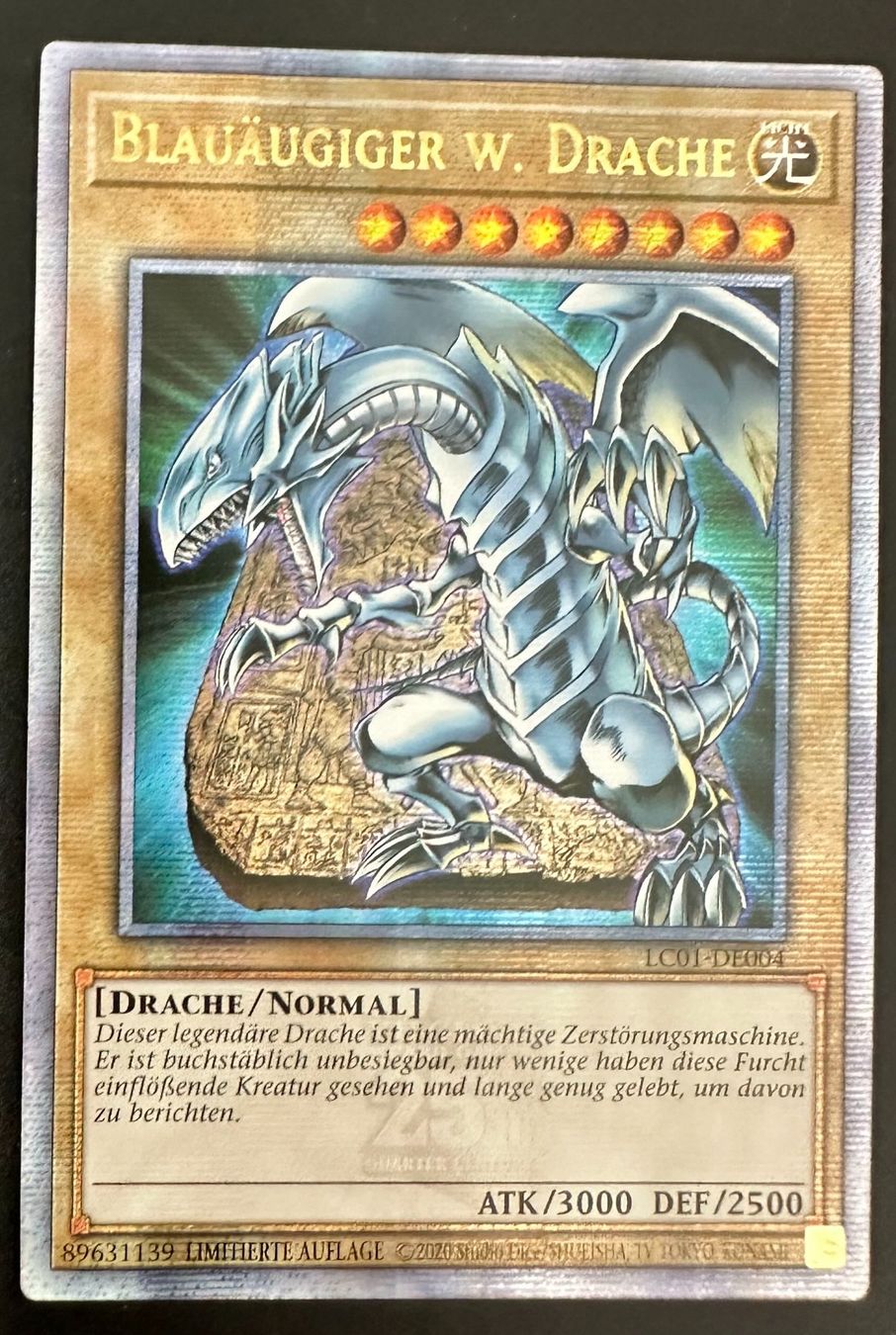 Yugioh Sammelbilder & Trading cards: Yu-Gi-Oh Blauäugiger w. Drache LC01-DE004 – Gebraucht aus Dübendorf von TrimTrend