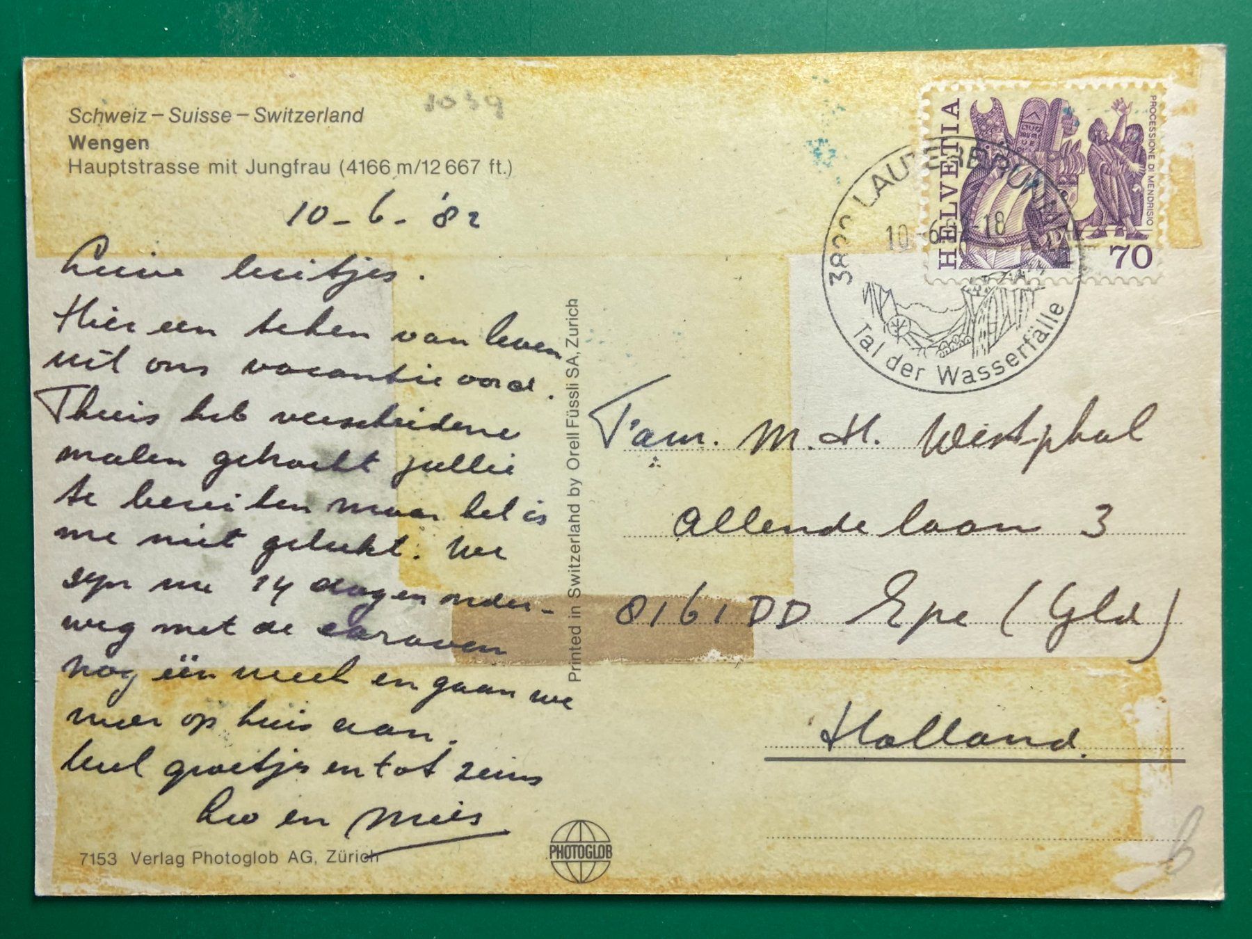 Cartoline postali: Wengen - Hauptstrasse - belebt – Usato da Steg VS venduto da danwer74 1