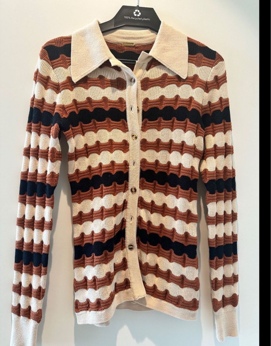 Pulls & Sweat-shirts: Retro Striped Knit Cardigan – D'occasion à Zürich par mary_5ln5 2
