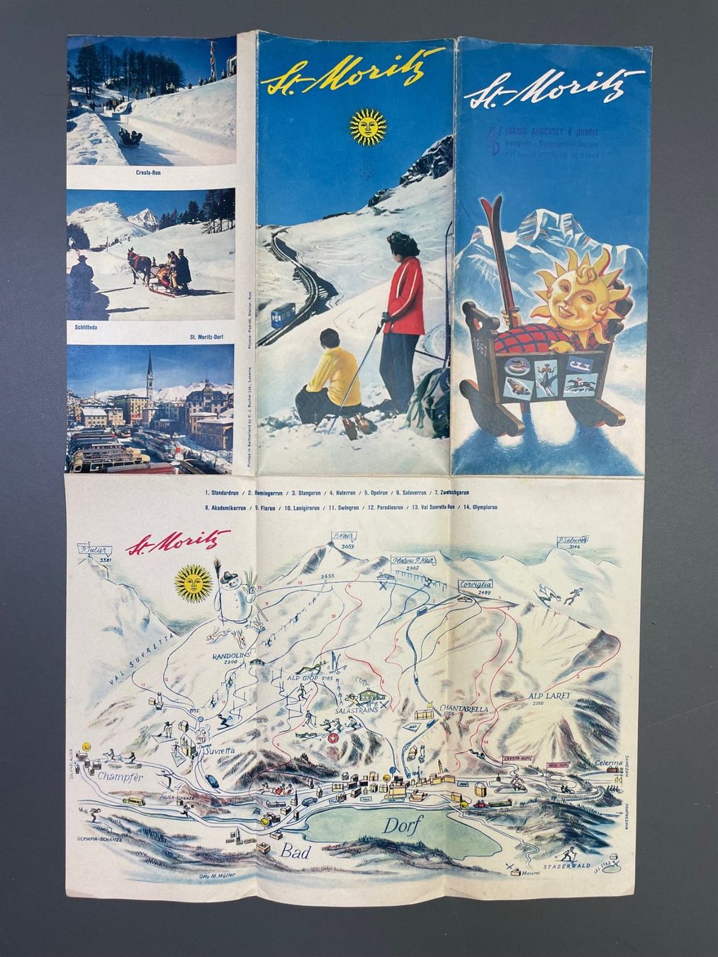 Dokumente: St. Moritz / Ski Skifahren – Gebraucht aus Luzern von oh_08 2
