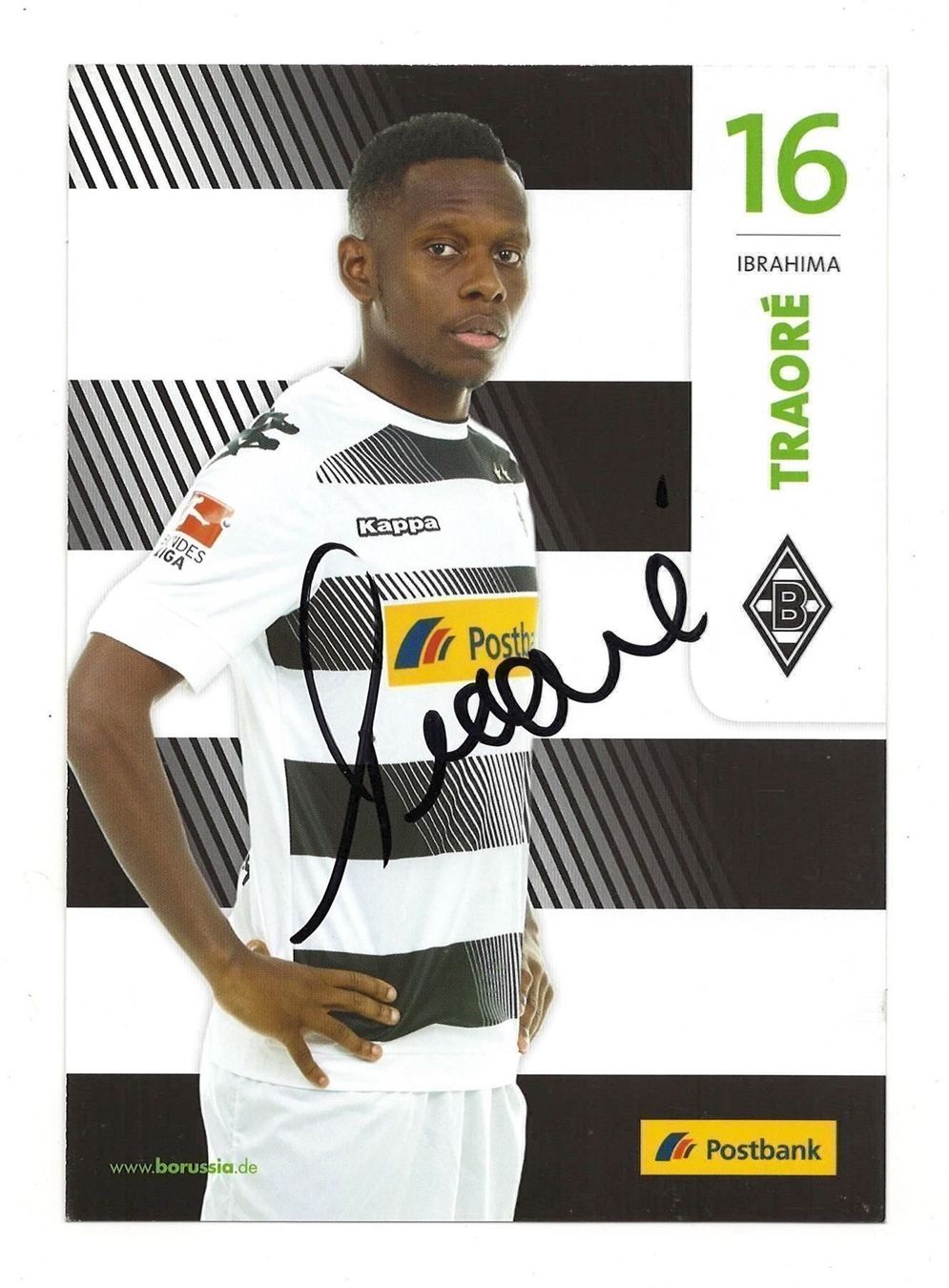 Autografi: IBRAHIMA TRAORE BORUSSIA MÖNCHENGLADBACH – Usato da Basel venduto da verano1000