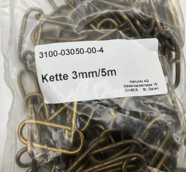 Tutti gli attrezzi: 3 Stück 3mm 5m Kette Eisenkette – Nuovo e nell'imballaggio originale da Uerkheim venduto da Kaufoption 3