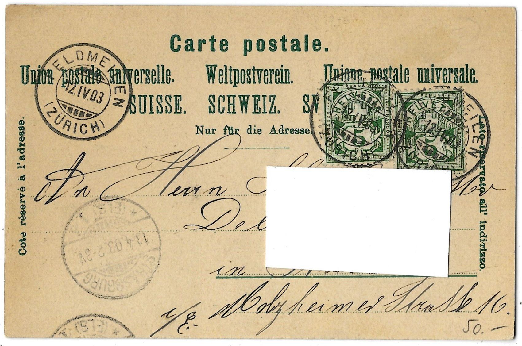 Ansichtskarten: G R U S S    aus    M e i l e n – Gebraucht aus Bütschwil von Jackson1A 1