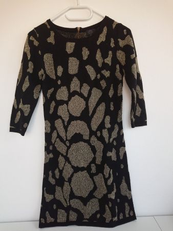 Damen Kleid Yes or No Gr. S Schwarz Gold