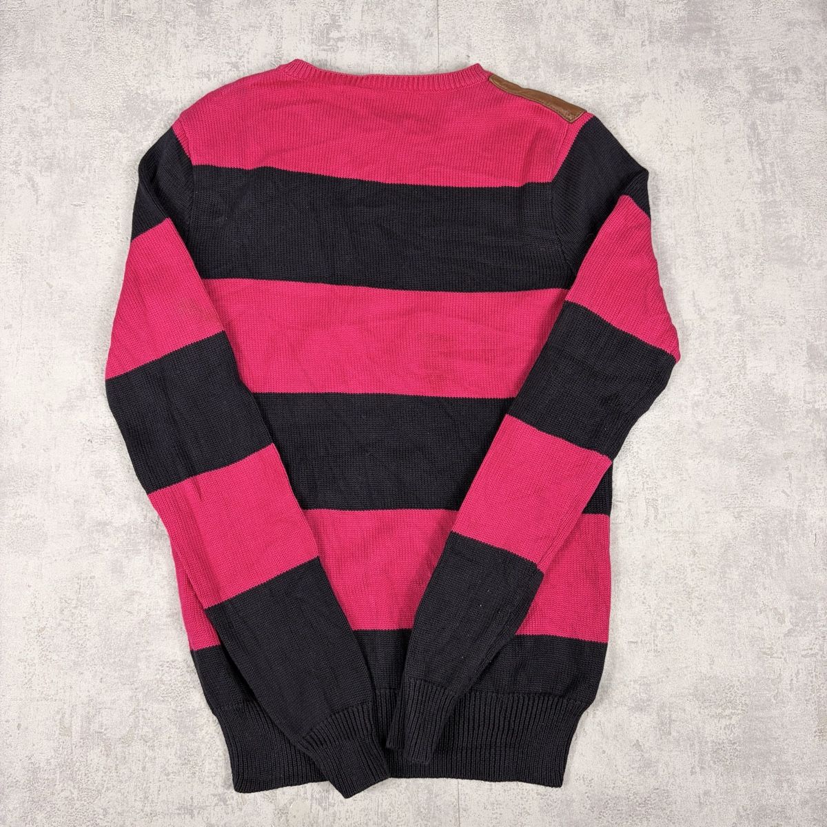 Ralph Lauren Maglioni & Felpe: Pull Ralph Lauren Sport rayé rose et noir - Taille M – Nuovo (secondo la descrizione) da Neuchâtel venduto da aliceguins 5