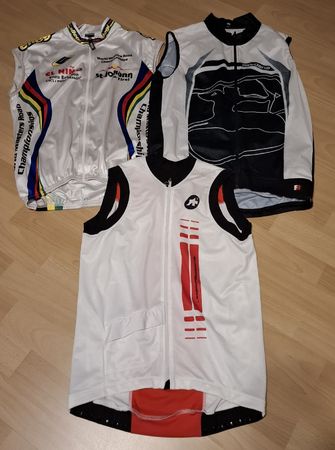 3 Velo Gilet Set Radsport Giordana diverse Modelle 3 Stk