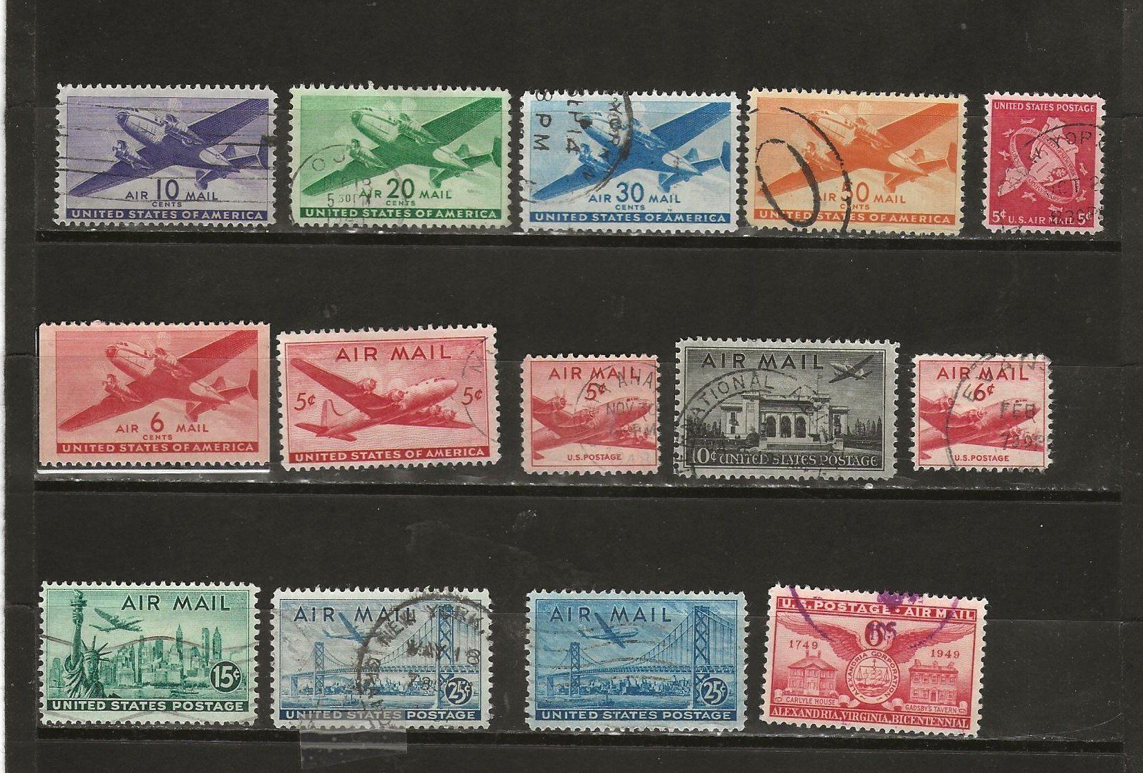 Alle Briefmarken: USA AIR MAIL 1926 ... – Gebraucht aus Sion von PierreP01 1