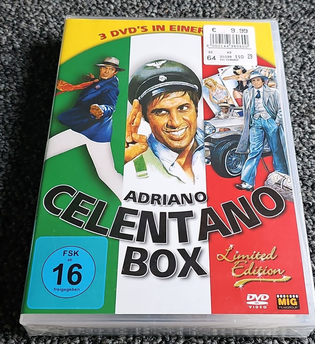 Tutti i DVDs: Adriano Celentano Box Limited Edition Neuverpackt – Nuovo e nell'imballaggio originale da Ruswil venduto da jan_bxl5