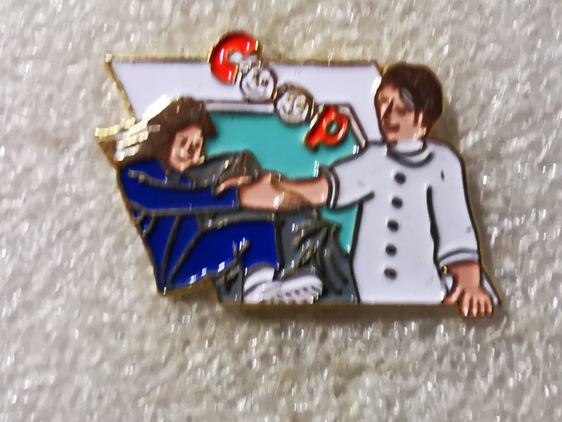 Placchette & Badge: Ansteckpin 17: Coop – Usato da Oppligen venduto da Pin-Fall-Shop
