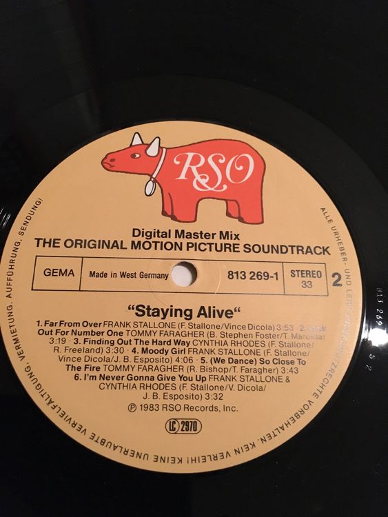 Staying Alive Original Motion Picture Soundtrack | Kaufen auf Ricardo