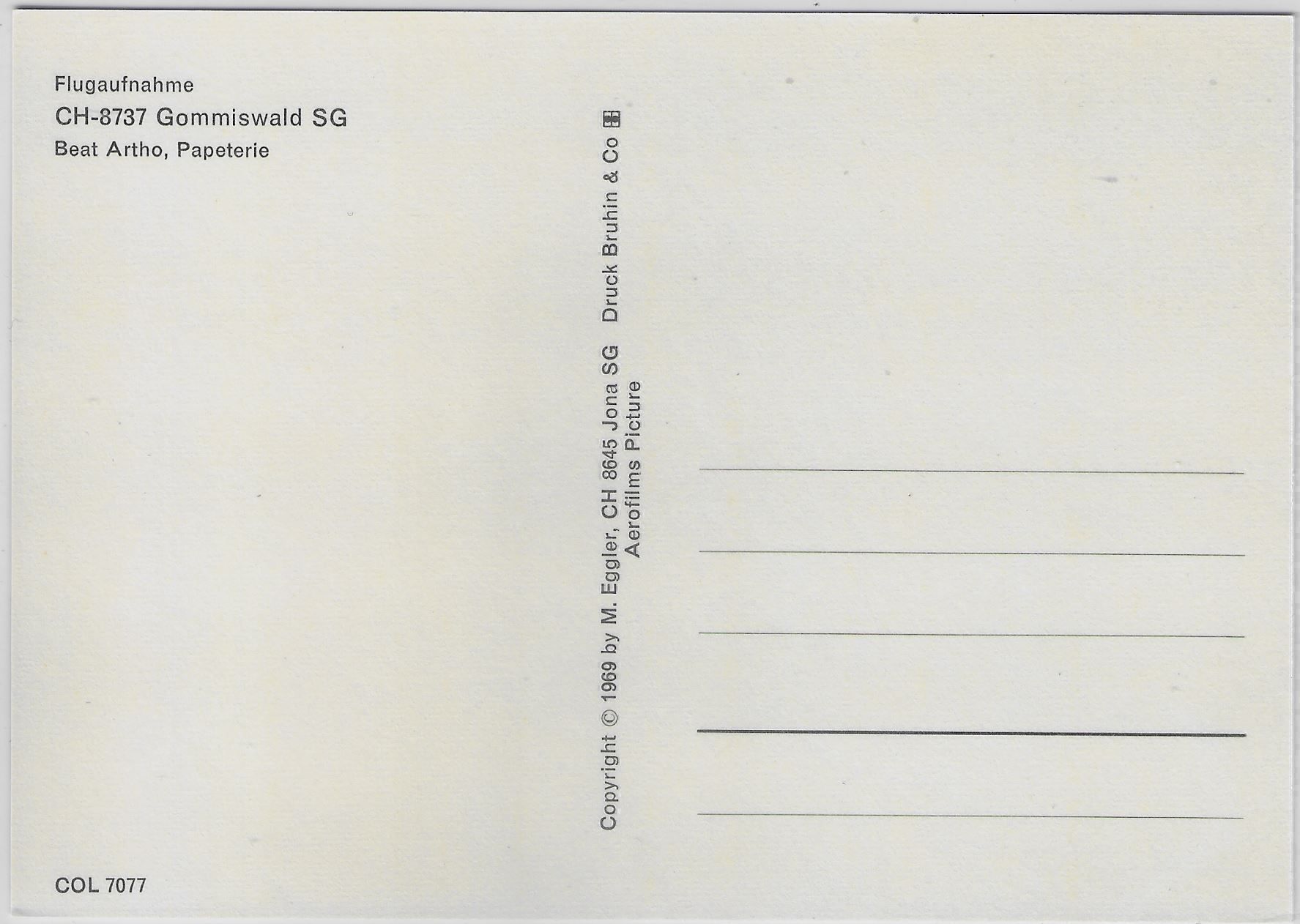 Cartoline postali: Flugaufnahme Gommiswald SG – Antico da Ettingen venduto da Kartenplanet 1