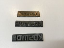 3 alte Cliches / Motiv „Kosmos“