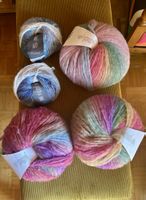 Wollknäuel Lana Grossa Picasso und Lang Yarns Orion
