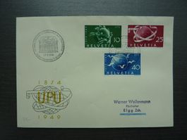 1949  Satzbrief 75 Jahre UPU  Fr. 2.00