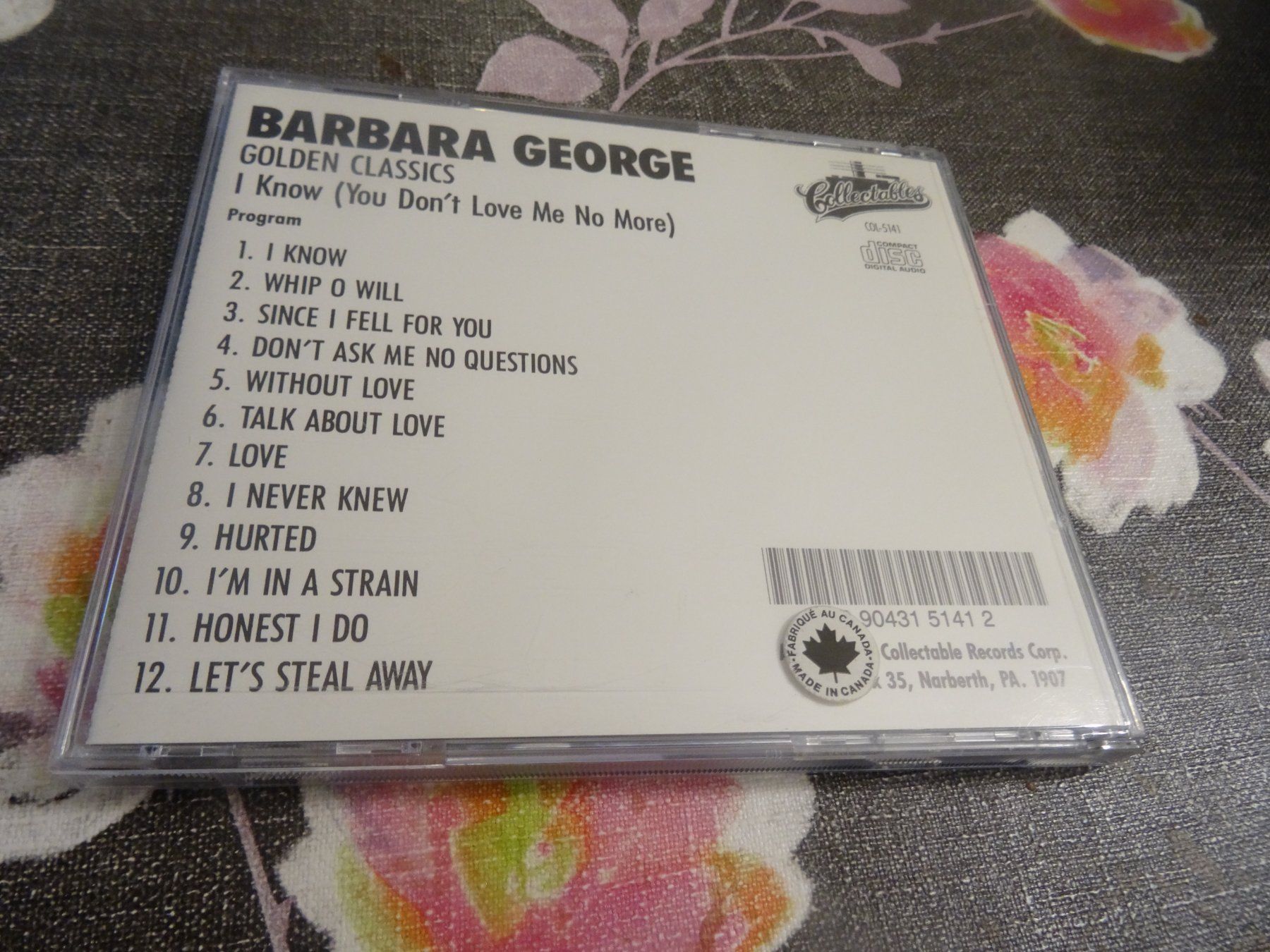CDs: Barbara George - I Know CD – D'occasion à Olten par Disc-Ausverkauf 1