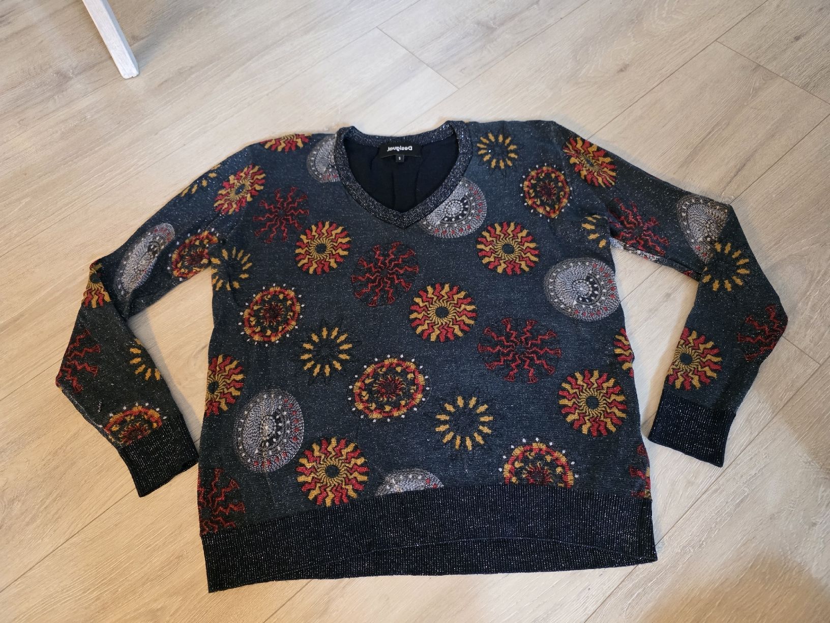 Desigual Maglioni & Felpe: Desigual Pullover Muster dunkelblau Grösse S – Usato da Wigoltingen venduto da Zuckerfee84